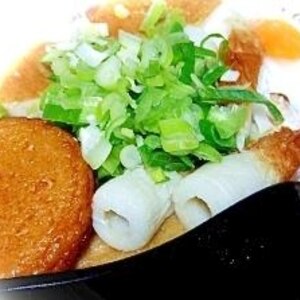 ちくわとお揚げと卵の鍋焼きうどん★